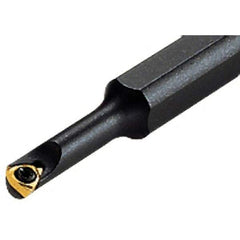 Iscar - 11mm Min Bore Diam, 125mm OAL, 10mm Shank Diam, S-SWUB Indexable Boring Bar - WB.T 52.. Insert, Screw or Clamp Holding Method - Apex Tool & Supply