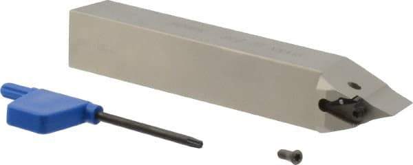 Iscar - SVVN, Neutral Cut, 0° Lead Angle, 3/4" Shank Height x 3/4" Shank Width, Negative Rake Indexable Turning Toolholder - 5" OAL, VN..25.. Insert Compatibility, Series Isoturn - Apex Tool & Supply