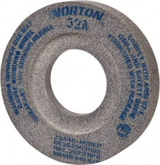 Norton - 12" Diam x 5" Hole x 2" Thick, H Hardness, 46 Grit Surface Grinding Wheel - Aluminum Oxide, Type 7, Coarse Grade, 2,070 Max RPM, Vitrified Bond, Two-Side Recess - Apex Tool & Supply