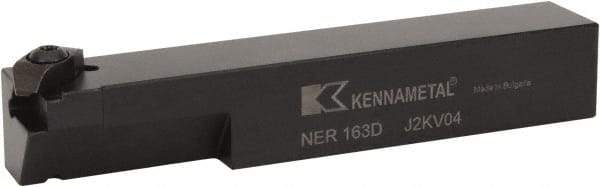 Kennametal - External Thread, Right Hand Cut, 25.4mm Shank Width x 25.4mm Shank Height Indexable Threading Toolholder - 152.4mm OAL, N.3L Insert Compatibility, NE Toolholder, Series Top Notch - Apex Tool & Supply
