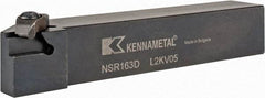 Kennametal - External Thread, Right Hand Cut, 25.4mm Shank Width x 25.4mm Shank Height Indexable Threading Toolholder - 152.4mm OAL, N.3R Insert Compatibility, NS Toolholder, Series Top Notch - Apex Tool & Supply