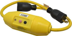 Tower - 1 Outlet, 125 Volt, 20 Amp Rating, Inline, Manual, Industrial GFCI - 3 Ft. Long Cord, L5-20 P and R NEMA Configuration, Switch, Pilot Light, Plastic Housing - Apex Tool & Supply