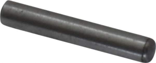 Value Collection - 1/16" Diam x 3/8" Pin Length Grade 8 Alloy Steel Standard Dowel Pin - C 50-58 Hardness, 800 Lb Breaking Strength, 1 Beveled & 1 Rounded End - Apex Tool & Supply