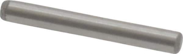 Value Collection - 1/16" Diam x 1/2" Pin Length Grade 8 Alloy Steel Standard Dowel Pin - C 50-58 Hardness, 800 Lb Breaking Strength, 1 Beveled & 1 Rounded End - Apex Tool & Supply
