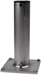 THERN - 8 Inches Long x 8 Inches Wide x 14.56 Inches Deep x 1/2 Inches Thick Davit Crane Pedestal/Socket Base - 7 Inches Distance Between Mounting Hole Centers, 0.41 Inches Hole Diameter, Stainless Steel Finish - Apex Tool & Supply