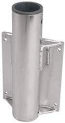 THERN - 8 Inches Long x 3.88 Inches Wide x 14.56 Inches Deep x 1/2 Inches Thick Davit Crane Wall Mount Base - 7 Inches Distance Between Mounting Hole Centers, 0.41 Inches Hole Diameter, Stainless Steel Finish - Apex Tool & Supply