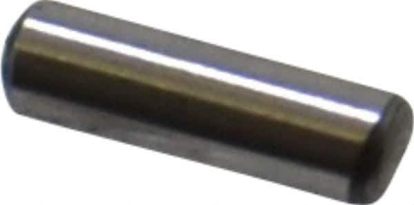 Value Collection - 3/32" Diam x 5/16" Pin Length Grade 8 Alloy Steel Standard Dowel Pin - C 50-58 Hardness, 1,800 Lb Breaking Strength, 1 Beveled & 1 Rounded End - Apex Tool & Supply