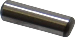 Value Collection - 3/32" Diam x 5/16" Pin Length Grade 8 Alloy Steel Standard Dowel Pin - C 50-58 Hardness, 1,800 Lb Breaking Strength, 1 Beveled & 1 Rounded End - Apex Tool & Supply