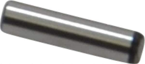 Value Collection - 3/32" Diam x 3/8" Pin Length Grade 8 Alloy Steel Standard Dowel Pin - C 50-58 Hardness, 1,800 Lb Breaking Strength, 1 Beveled & 1 Rounded End - Apex Tool & Supply