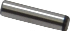 Value Collection - 3/32" Diam x 3/8" Pin Length Grade 8 Alloy Steel Standard Dowel Pin - C 50-58 Hardness, 1,800 Lb Breaking Strength, 1 Beveled & 1 Rounded End - Apex Tool & Supply