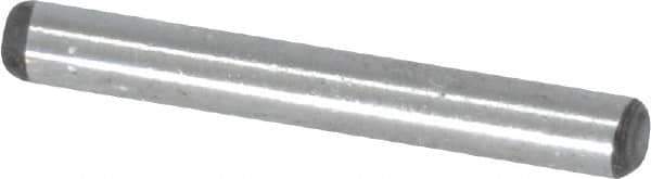 Value Collection - 3/32" Diam x 3/4" Pin Length Grade 8 Alloy Steel Standard Dowel Pin - C 50-58 Hardness, 1,800 Lb Breaking Strength, 1 Beveled & 1 Rounded End - Apex Tool & Supply