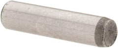 Value Collection - 1/8" Diam x 1/2" Pin Length Grade 8 Alloy Steel Standard Dowel Pin - C 50-58 Hardness, 3,200 Lb Breaking Strength, 1 Beveled & 1 Rounded End - Apex Tool & Supply