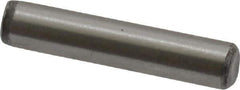 Value Collection - 1/8" Diam x 5/8" Pin Length Grade 8 Alloy Steel Standard Dowel Pin - C 50-58 Hardness, 3,200 Lb Breaking Strength, 1 Beveled & 1 Rounded End - Apex Tool & Supply