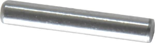 Value Collection - 1/8" Diam x 3/4" Pin Length Grade 8 Alloy Steel Standard Dowel Pin - C 50-58 Hardness, 3,200 Lb Breaking Strength, 1 Beveled & 1 Rounded End - Apex Tool & Supply