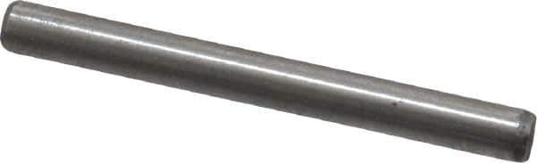 Value Collection - 1/8" Diam x 1-1/4" Pin Length Grade 8 Alloy Steel Standard Dowel Pin - C 50-58 Hardness, 3,200 Lb Breaking Strength, 1 Beveled & 1 Rounded End - Apex Tool & Supply