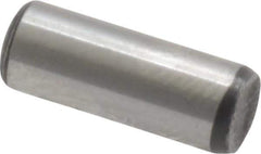 Value Collection - 3/16" Diam x 1/2" Pin Length Grade 8 Alloy Steel Standard Dowel Pin - C 50-58 Hardness, 7,200 Lb Breaking Strength, 1 Beveled & 1 Rounded End - Apex Tool & Supply