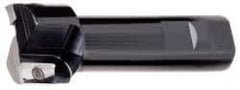 Kyocera - 1" Cut Diam, 0.64" Max Depth of Cut, 3/4" Shank Diam, 4-25/32" OAL, Indexable Square Shoulder End Mill - APET 1604 Inserts, Weldon Shank, 90° Lead Angle, Through Coolant - Apex Tool & Supply