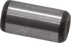Value Collection - 1/4" Diam x 1/2" Pin Length Grade 8 Alloy Steel Standard Dowel Pin - C 50-58 Hardness, 12,800 Lb Breaking Strength, 1 Beveled & 1 Rounded End - Apex Tool & Supply