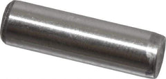 Value Collection - 1/4" Diam x 7/8" Pin Length Grade 8 Alloy Steel Standard Dowel Pin - C 50-58 Hardness, 12,800 Lb Breaking Strength, 1 Beveled & 1 Rounded End - Apex Tool & Supply