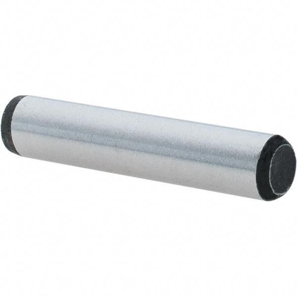Value Collection - 1/4" Diam x 1-1/4" Pin Length Grade 8 Alloy Steel Standard Dowel Pin - C 50-58 Hardness, 12,800 Lb Breaking Strength, 1 Beveled & 1 Rounded End - Apex Tool & Supply