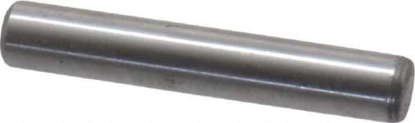 Value Collection - 1/4" Diam x 1-1/2" Pin Length Grade 8 Alloy Steel Standard Dowel Pin - C 50-58 Hardness, 12,800 Lb Breaking Strength, 1 Beveled & 1 Rounded End - Apex Tool & Supply