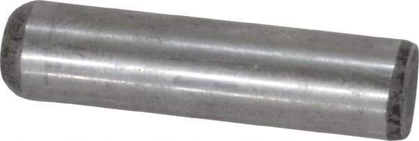 Value Collection - 5/16" Diam x 1-1/4" Pin Length Grade 8 Alloy Steel Standard Dowel Pin - C 50-58 Hardness, 20,000 Lb Breaking Strength, 1 Beveled & 1 Rounded End - Apex Tool & Supply