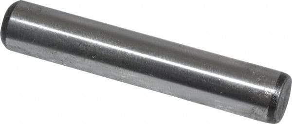 Value Collection - 5/16" Diam x 1-3/4" Pin Length Grade 8 Alloy Steel Standard Dowel Pin - C 50-58 Hardness, 20,000 Lb Breaking Strength, 1 Beveled & 1 Rounded End - Apex Tool & Supply