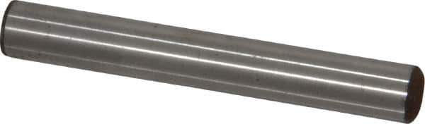 Value Collection - 5/16" Diam x 2-1/4" Pin Length Grade 8 Alloy Steel Standard Dowel Pin - C 50-58 Hardness, 20,000 Lb Breaking Strength, 1 Beveled & 1 Rounded End - Apex Tool & Supply