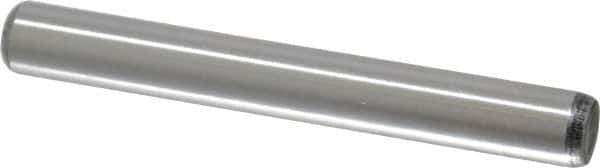Value Collection - 5/16" Diam x 2-1/2" Pin Length Grade 8 Alloy Steel Standard Dowel Pin - C 50-58 Hardness, 20,000 Lb Breaking Strength, 1 Beveled & 1 Rounded End - Apex Tool & Supply