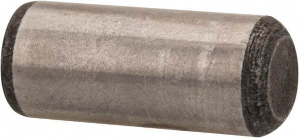 Value Collection - 3/8" Diam x 7/8" Pin Length Grade 8 Alloy Steel Standard Dowel Pin - C 50-58 Hardness, 28,700 Lb Breaking Strength, 1 Beveled & 1 Rounded End - Apex Tool & Supply