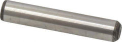 Value Collection - 3/8" Diam x 2" Pin Length Grade 8 Alloy Steel Standard Dowel Pin - C 50-58 Hardness, 28,700 Lb Breaking Strength, 1 Beveled & 1 Rounded End - Apex Tool & Supply