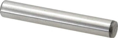 Value Collection - 7/16" Diam x 3" Pin Length Grade 8 Alloy Steel Standard Dowel Pin - C 50-58 Hardness, 39,100 Lb Breaking Strength, 1 Beveled & 1 Rounded End - Apex Tool & Supply
