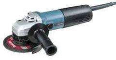 Makita - 5" Wheel Diam, 2,800 to 10,500 RPM, Corded Angle & Disc Grinder - 5/8-11 Spindle, 120 Volts, 12 Amps - Apex Tool & Supply