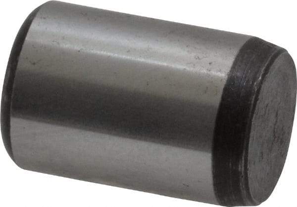 Value Collection - 1/2" Diam x 3/4" Pin Length Grade 8 Alloy Steel Standard Dowel Pin - C 50-58 Hardness, 51,000 Lb Breaking Strength, 1 Beveled & 1 Rounded End - Apex Tool & Supply