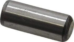 Value Collection - 1/2" Diam x 1-1/4" Pin Length Grade 8 Alloy Steel Standard Dowel Pin - C 50-58 Hardness, 51,000 Lb Breaking Strength, 1 Beveled & 1 Rounded End - Apex Tool & Supply