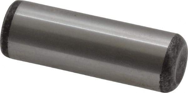 Value Collection - 1/2" Diam x 1-1/2" Pin Length Grade 8 Alloy Steel Standard Dowel Pin - C 50-58 Hardness, 51,000 Lb Breaking Strength, 1 Beveled & 1 Rounded End - Apex Tool & Supply