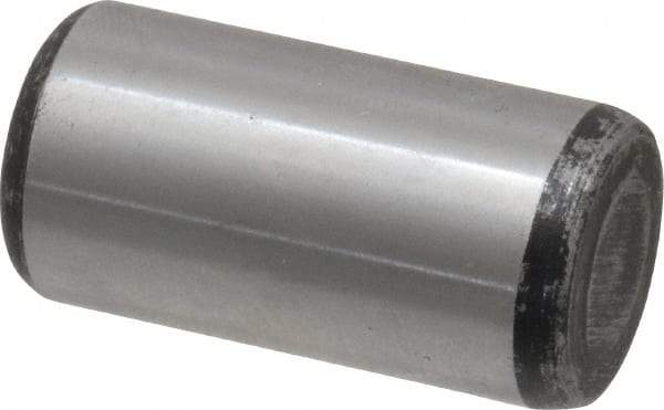 Value Collection - 5/8" Diam x 1-1/4" Pin Length Grade 8 Alloy Steel Standard Dowel Pin - C 50-58 Hardness, 79,800 Lb Breaking Strength, 1 Beveled & 1 Rounded End - Apex Tool & Supply