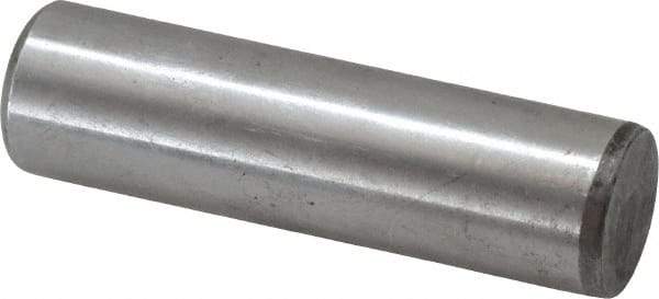 Value Collection - 5/8" Diam x 2-1/4" Pin Length Grade 8 Alloy Steel Standard Dowel Pin - C 50-58 Hardness, 79,800 Lb Breaking Strength, 1 Beveled & 1 Rounded End - Apex Tool & Supply