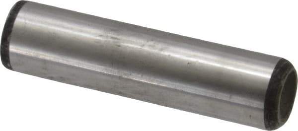 Value Collection - 5/8" Diam x 2-1/2" Pin Length Grade 8 Alloy Steel Standard Dowel Pin - C 50-58 Hardness, 79,800 Lb Breaking Strength, 1 Beveled & 1 Rounded End - Apex Tool & Supply