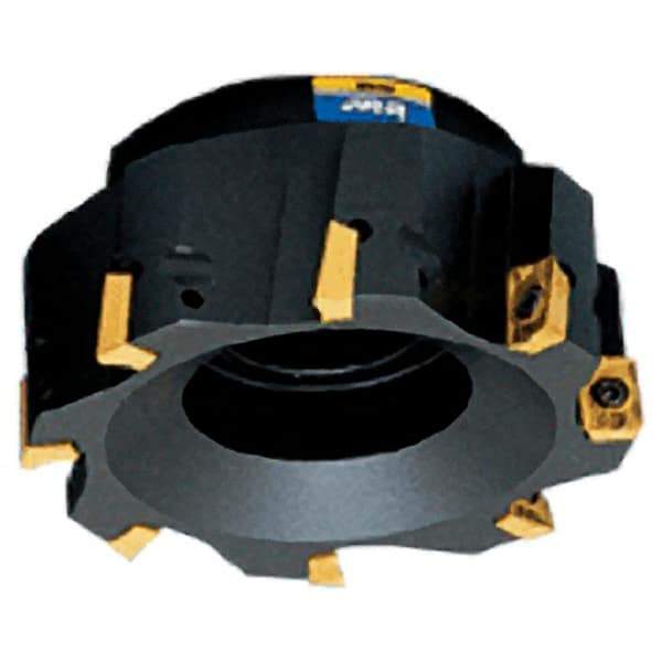 Iscar - 5 Inserts, 50mm Cut Diam, 22mm Arbor Diam, 14.3mm Max Depth of Cut, Indexable Square-Shoulder Face Mill - 0/90° Lead Angle, 40mm High, AD.. 150 Insert Compatibility, Series Heli2000 - Apex Tool & Supply