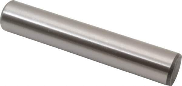 Value Collection - 5/8" Diam x 3-1/2" Pin Length Grade 8 Alloy Steel Standard Dowel Pin - C 50-58 Hardness, 79,800 Lb Breaking Strength, 1 Beveled & 1 Rounded End - Apex Tool & Supply