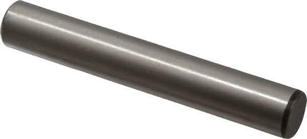 Value Collection - 5/8" Diam x 4" Pin Length Grade 8 Alloy Steel Standard Dowel Pin - C 50-58 Hardness, 79,800 Lb Breaking Strength, 1 Beveled & 1 Rounded End - Apex Tool & Supply