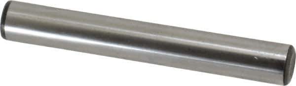 Value Collection - 5/8" Diam x 4-1/2" Pin Length Grade 8 Alloy Steel Standard Dowel Pin - C 50-58 Hardness, 79,800 Lb Breaking Strength, 1 Beveled & 1 Rounded End - Apex Tool & Supply