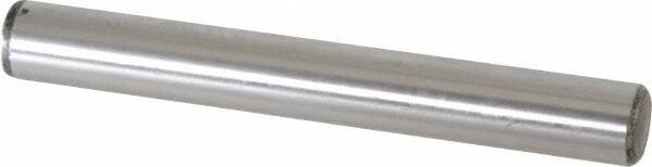 Value Collection - 5/8" Diam x 5" Pin Length Grade 8 Alloy Steel Standard Dowel Pin - C 50-58 Hardness, 79,800 Lb Breaking Strength, 1 Beveled & 1 Rounded End - Apex Tool & Supply