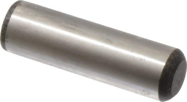 Value Collection - 3/4" Diam x 2-1/2" Pin Length Grade 8 Alloy Steel Standard Dowel Pin - C 50-58 Hardness, 114,000 Lb Breaking Strength, 1 Beveled & 1 Rounded End - Apex Tool & Supply
