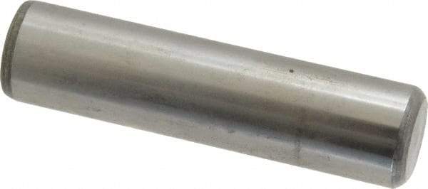 Value Collection - 3/4" Diam x 3" Pin Length Grade 8 Alloy Steel Standard Dowel Pin - C 50-58 Hardness, 114,000 Lb Breaking Strength, 1 Beveled & 1 Rounded End - Apex Tool & Supply