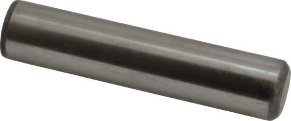 Value Collection - 3/4" Diam x 3-1/2" Pin Length Grade 8 Alloy Steel Standard Dowel Pin - C 50-58 Hardness, 114,000 Lb Breaking Strength, 1 Beveled & 1 Rounded End - Apex Tool & Supply