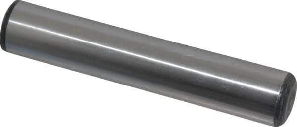 Value Collection - 3/4" Diam x 4" Pin Length Grade 8 Alloy Steel Standard Dowel Pin - C 50-58 Hardness, 114,000 Lb Breaking Strength, 1 Beveled & 1 Rounded End - Apex Tool & Supply