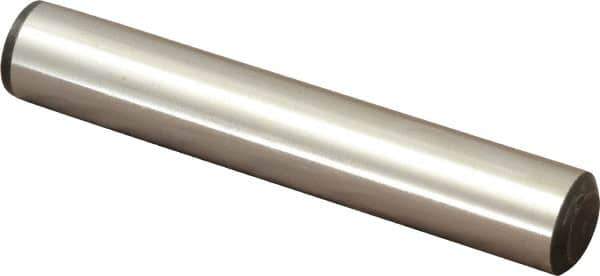 Value Collection - 3/4" Diam x 4-1/2" Pin Length Grade 8 Alloy Steel Standard Dowel Pin - C 50-58 Hardness, 114,000 Lb Breaking Strength, 1 Beveled & 1 Rounded End - Apex Tool & Supply