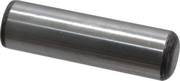 Value Collection - 7/8" Diam x 3" Pin Length Grade 8 Alloy Steel Standard Dowel Pin - C 50-58 Hardness, 156,000 Lb Breaking Strength, 1 Beveled & 1 Rounded End - Apex Tool & Supply